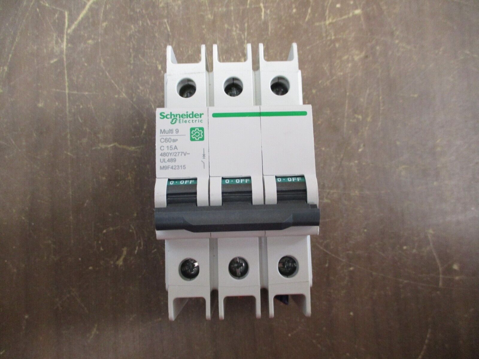 Schneider Electric Multi 9 Circuit Breaker M9F42315 15A 480Y/277V 3P Used