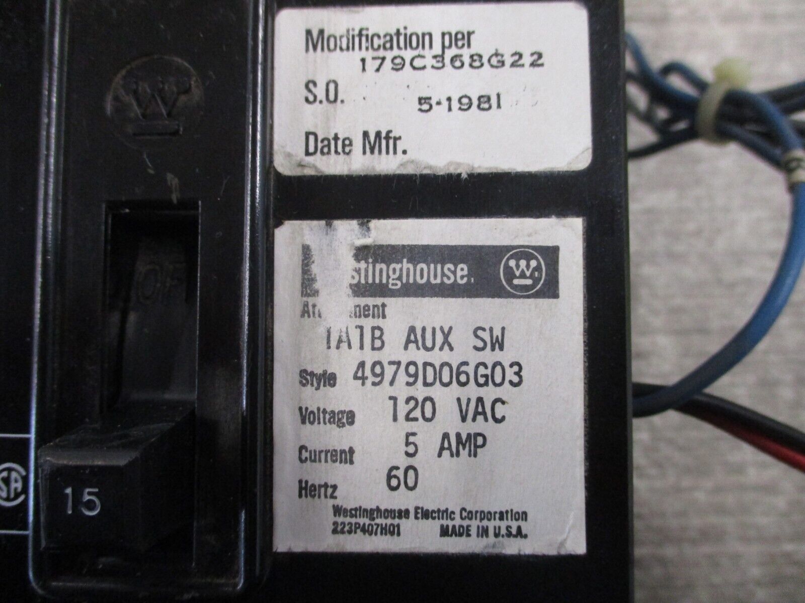 Westinghouse Motor Protector Circuit Breaker MCP03150CR Trip: 50-150A 600V 3P