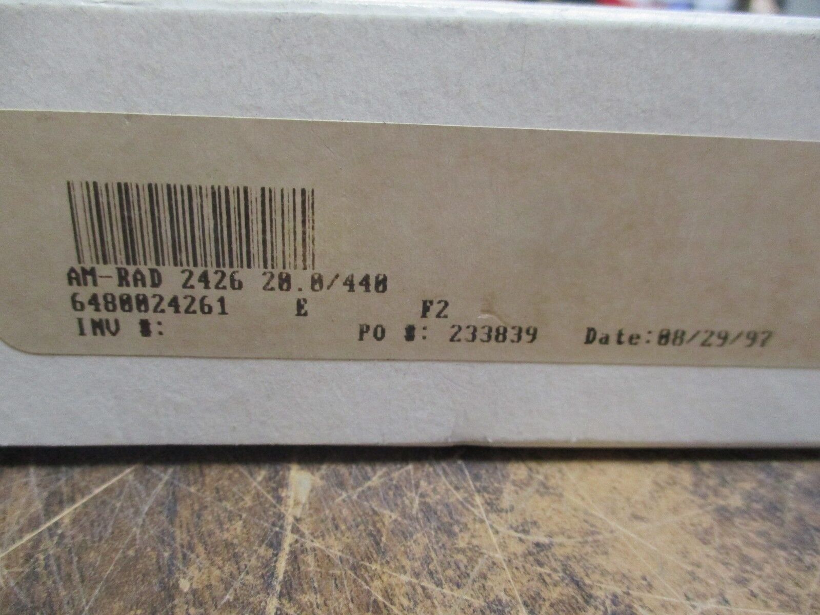 Am-Rad Run Capacitor VA2000/44-206 440V 50-60Hz New Surplus