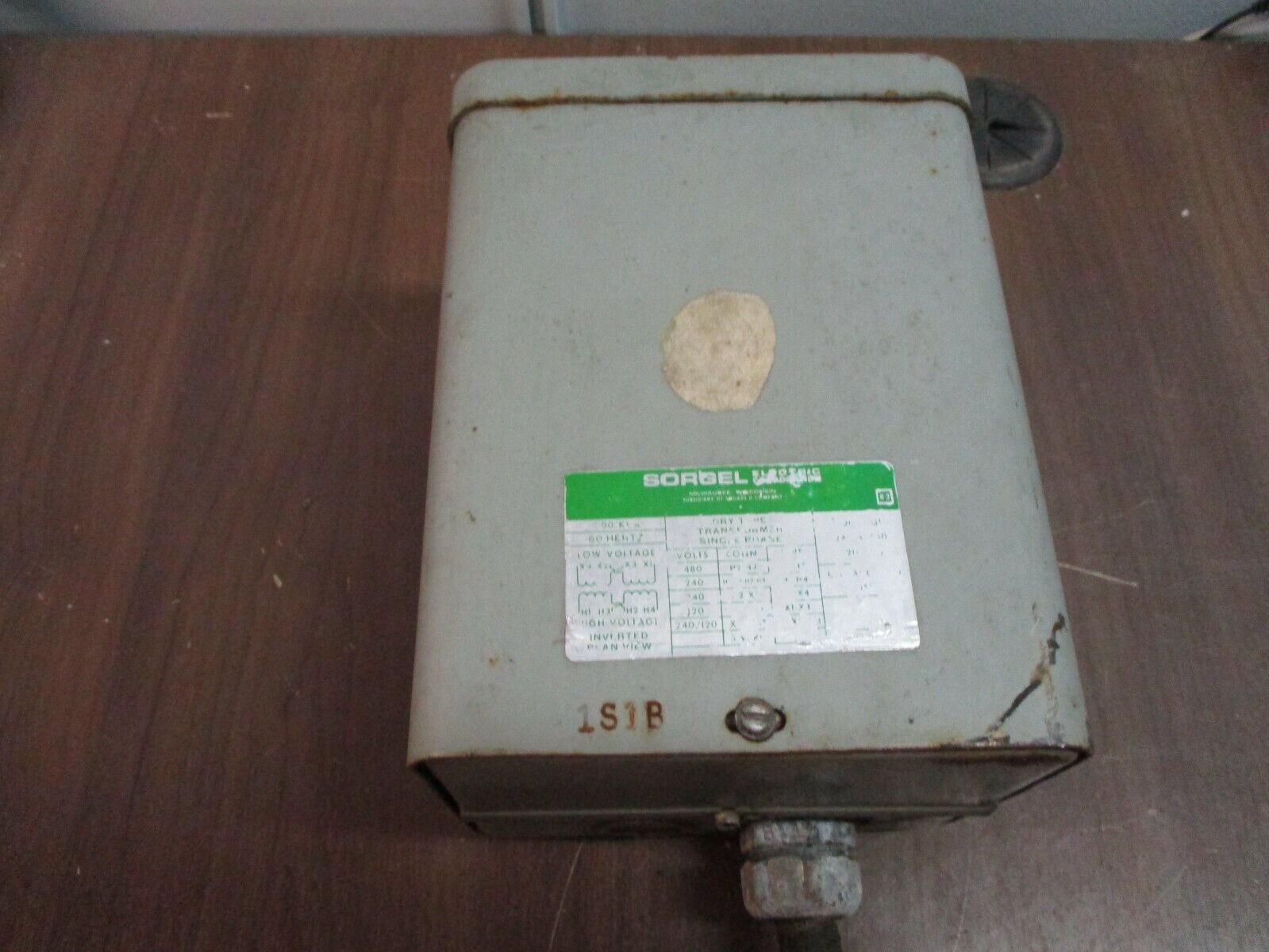 Sorgel Transformer 1kVA 1Ph Pri: 240/480V Sec: 120/240V Used