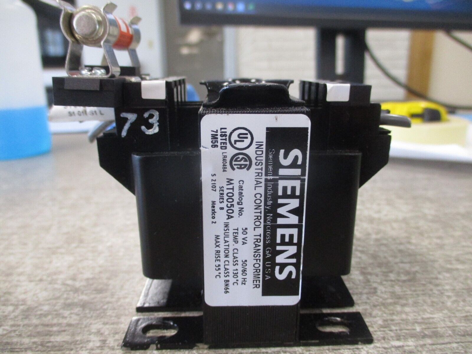 Siemens Control Transformer MT0050A Ser. B 50VA Pri: 240/480V Sec: 120V 50/60Hz