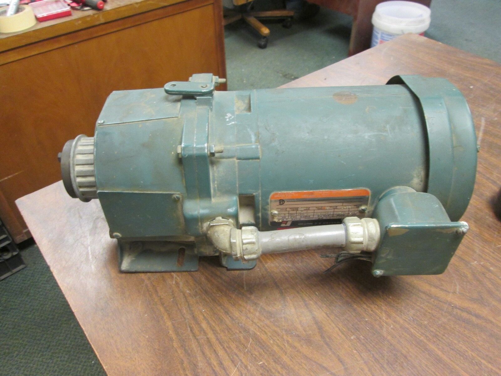 Reliance AC Motor P56H1337N 3/4HP 1725RPM Frame: FB56C 230/460V 3.44/1.72A Used