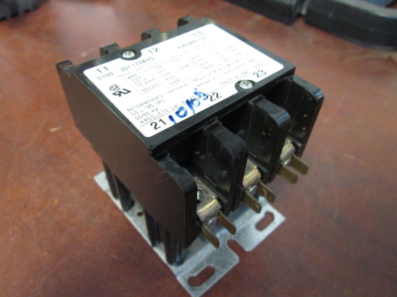 Products Unlimited Relay 3100-30T1728VD 120V Coil Used