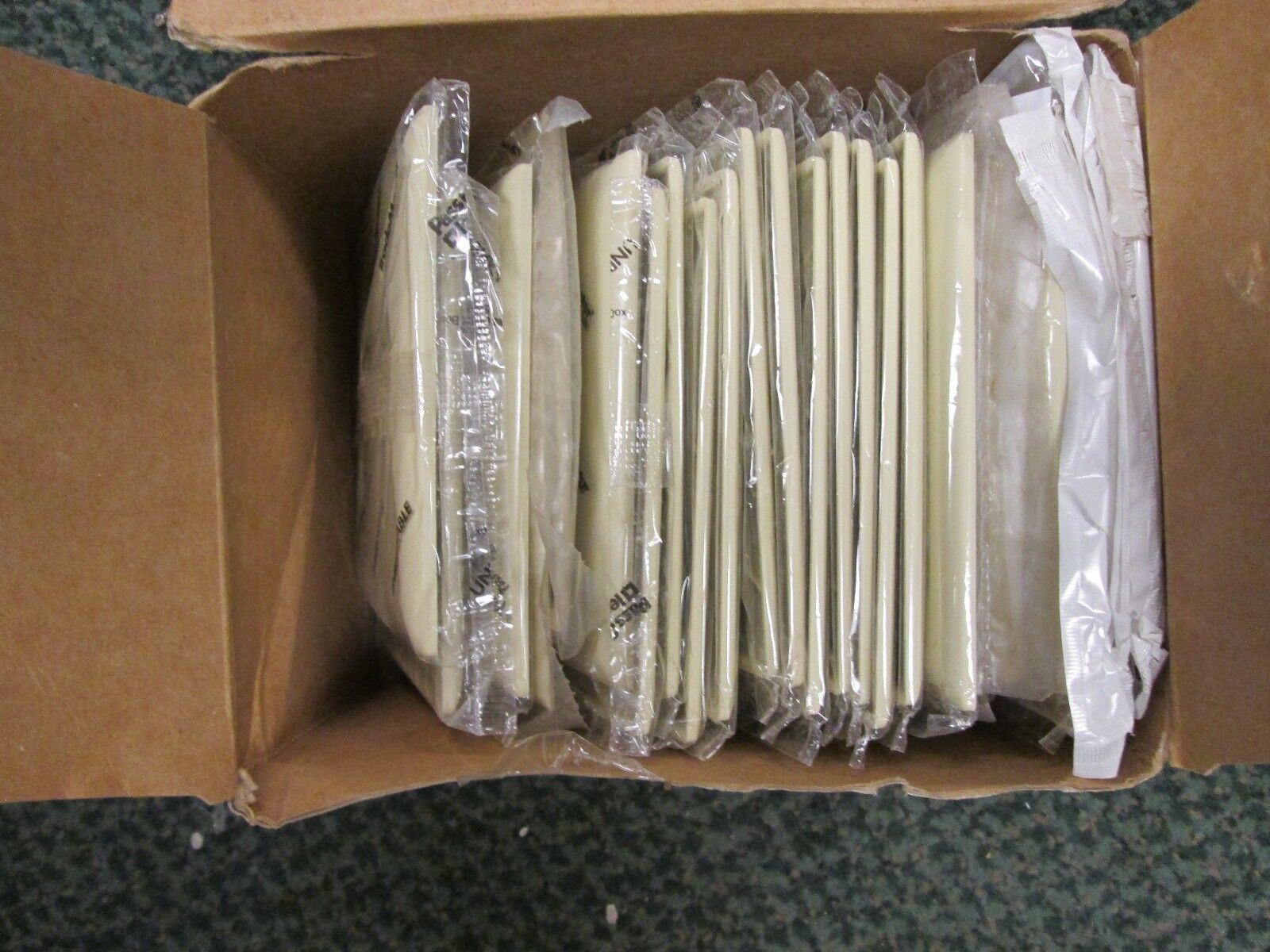 Misc. Brands 2 Gang 1 Switch and 1 Duplex Covers, Lot of 25, NEW SURPLUS