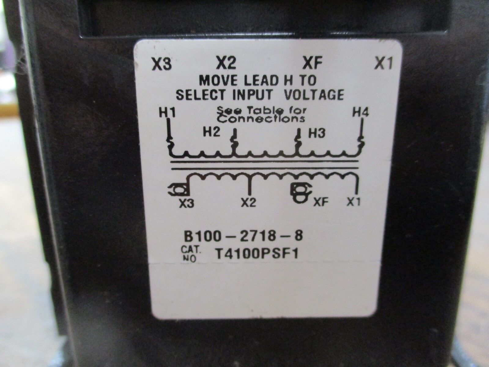 ABB Control Transformer T4100PSF1 100VA Pri: 200-480V Sec: 23-120V Used