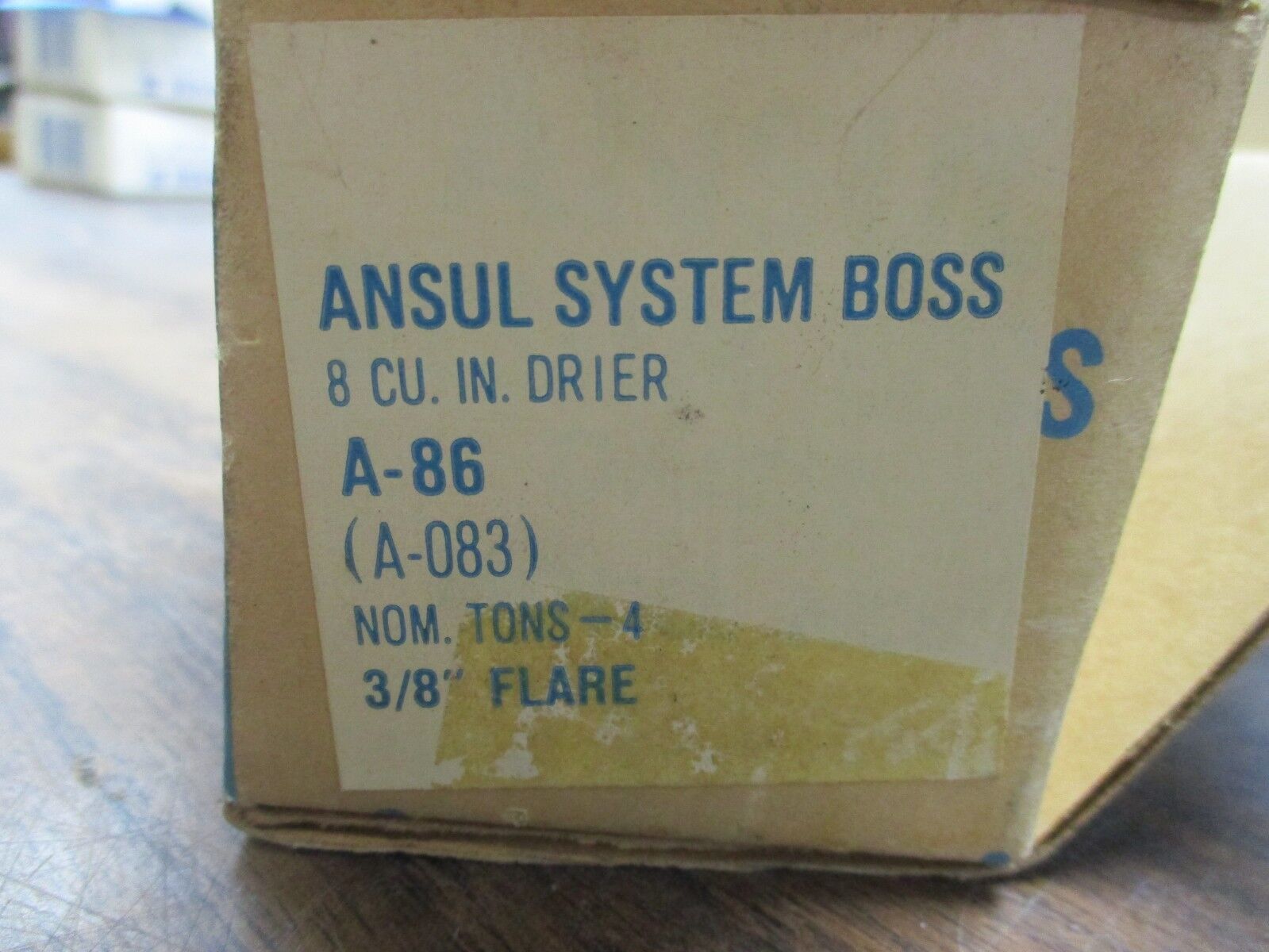 Ansul System Boss 8Cu. In. Drier Cartridge A-86 4-Ton 3/8" Flare New Surplus