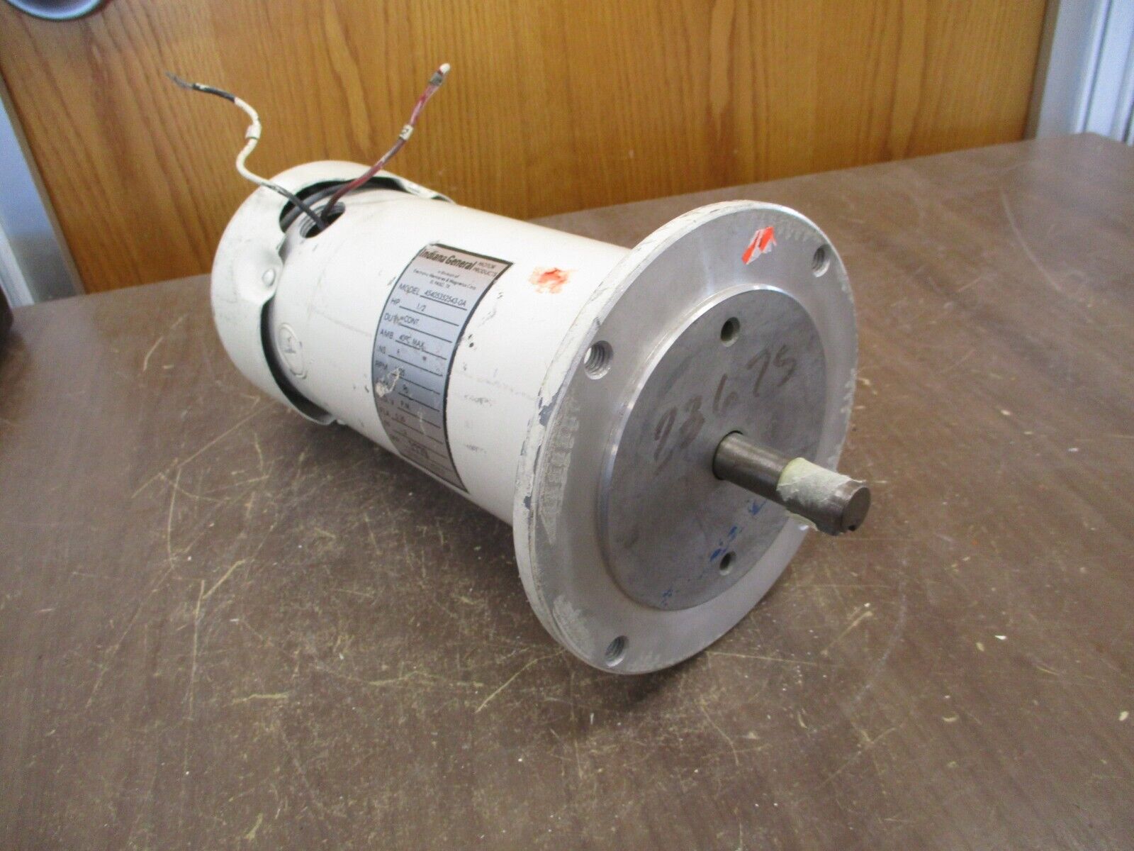 Indiana General DC Motor 45405352543-0A 1/2HP 1800RPM 90V 5.35A Used