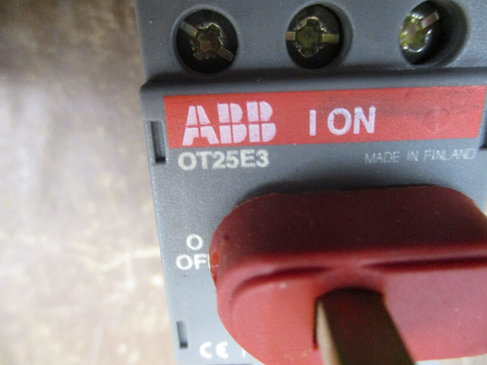 ABB Disconnect Switch OT25E3 25A 600V 3P *No Handle* Used