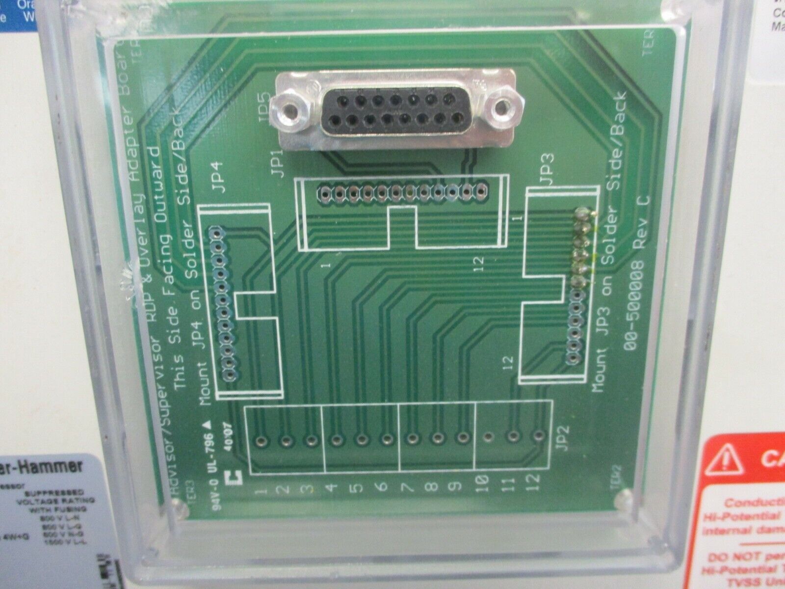 Eaton/Cutler-Hammer Surge Suppressor/EMI Filter CPS250480YNB 480V 30A 3P 50/60Hz