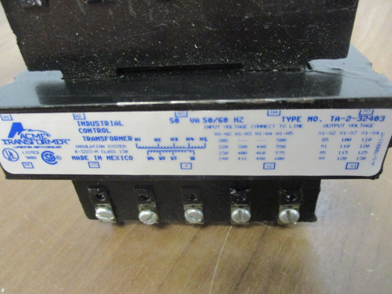 Acme Transformer Control Transformer TA-2-32403 50VA Pri: 240/480/600V 50/60Hz