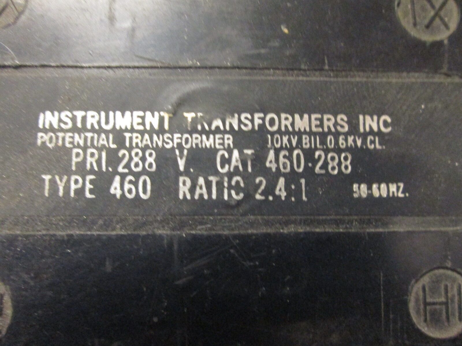 Instrument Transformers Potential Transformer 460-288 Pri 288V 2.4:1 Ratio