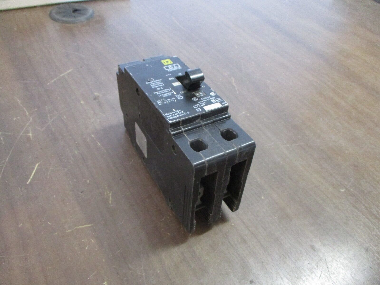 Square D Circuit Breaker EDB24020 20A 480Y/277V 2P Used