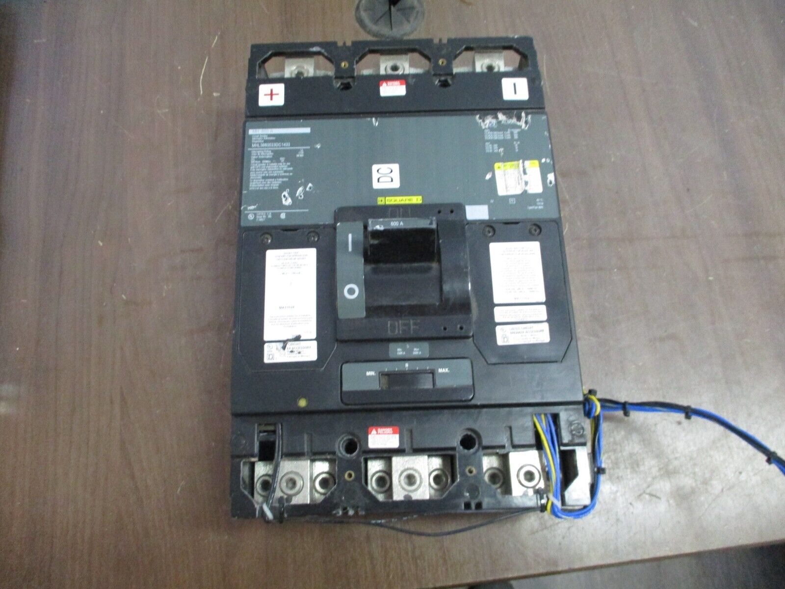 Square D DC Circuit Breaker MHL3660033DC1433 600A 600V Used