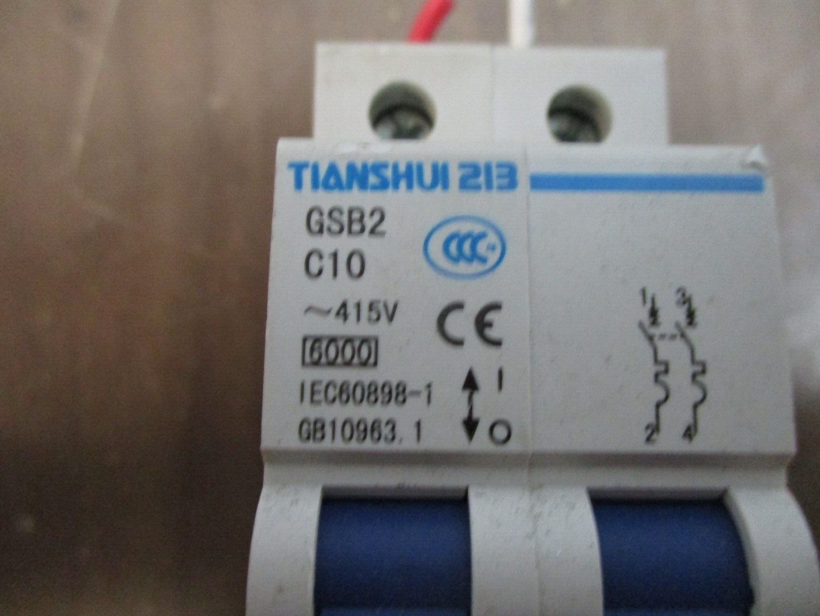 Tianshui 213 Circuit Breaker GSB2 C10 10A 415V 2P Used