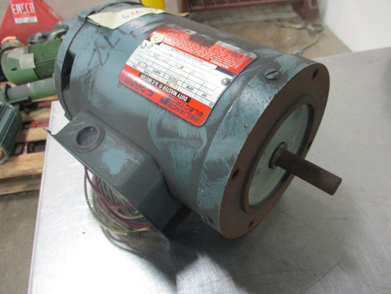 Reliance Duty Master AC Motor B79B4135M-SZ 1/2HP 1800RPM FR:FB56C 230/460V Used