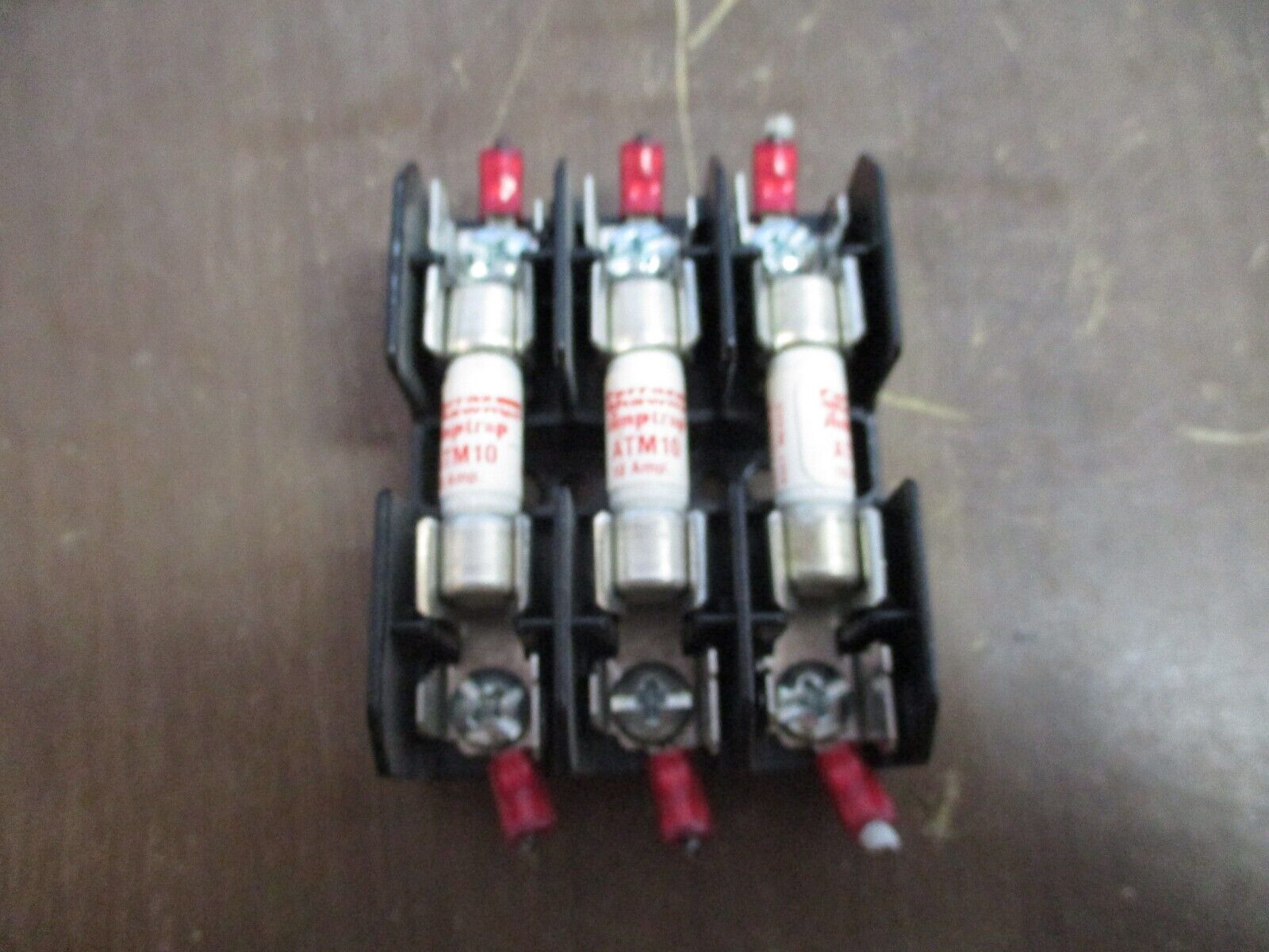 Buss Fuseholder BM6033SQ 30A 600V 3P w/ (3) 10A Fuses Used