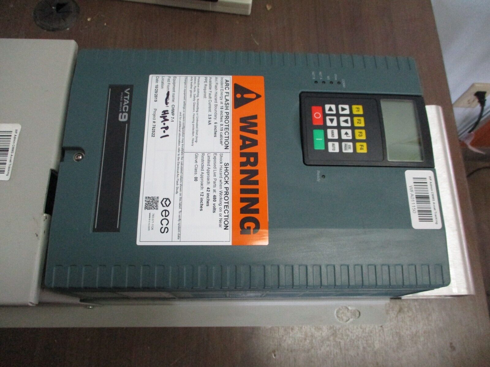 Rockwell Automation VTAC 9 AC Drive w/ Bypass 9VT401-027HTAN Ser. A 20HP 3Ph