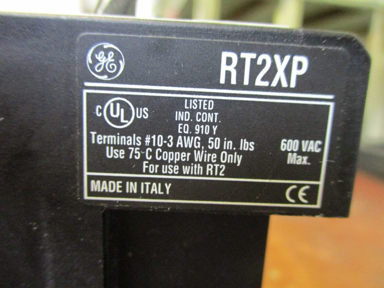 GE Solid State Overload w/ Base Adaptor RT22E Trip: 30-43A Used