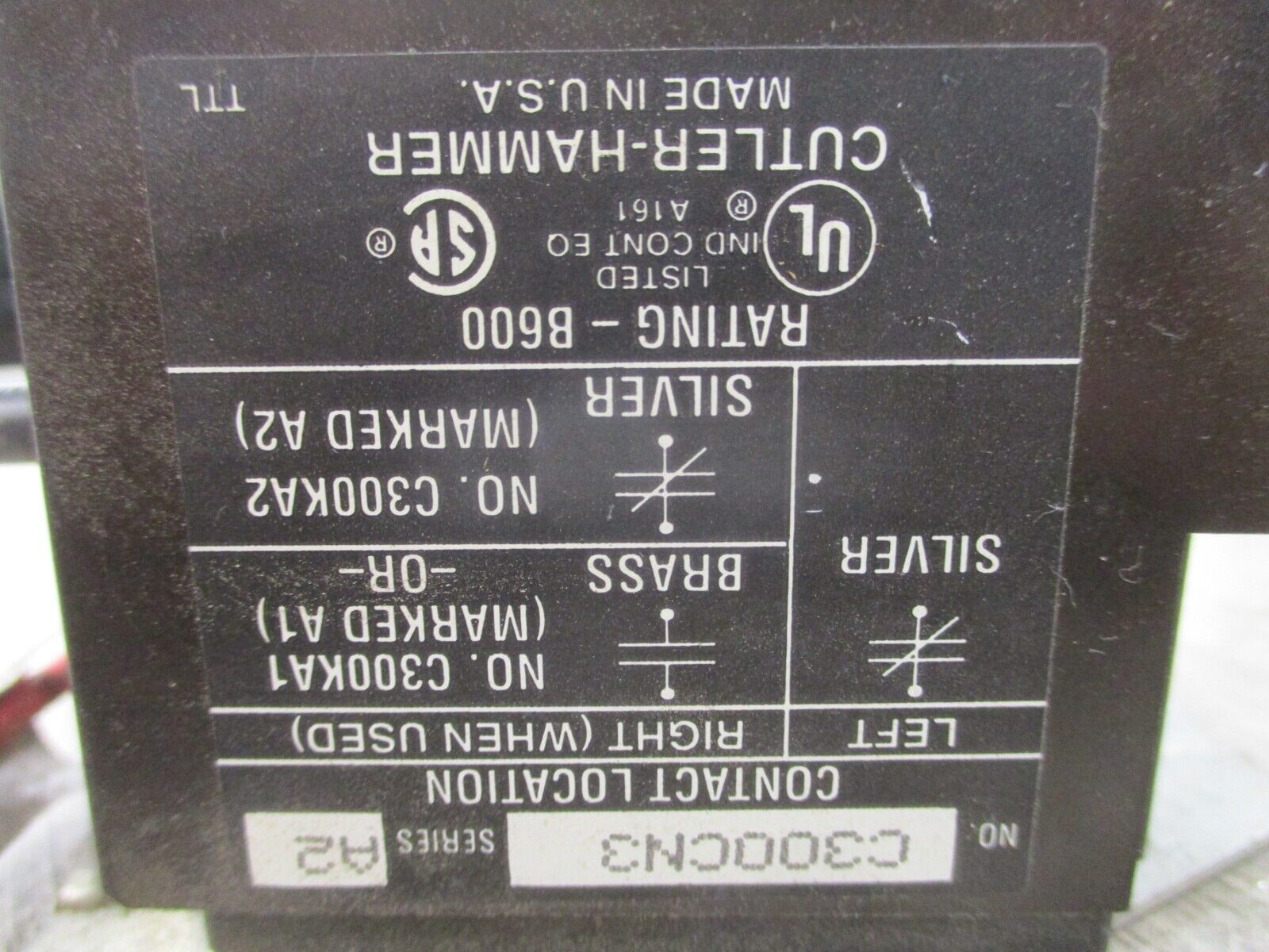 Cutler-Hammer Overload Relay E300CN3 Ser. A2 600V 3P Used