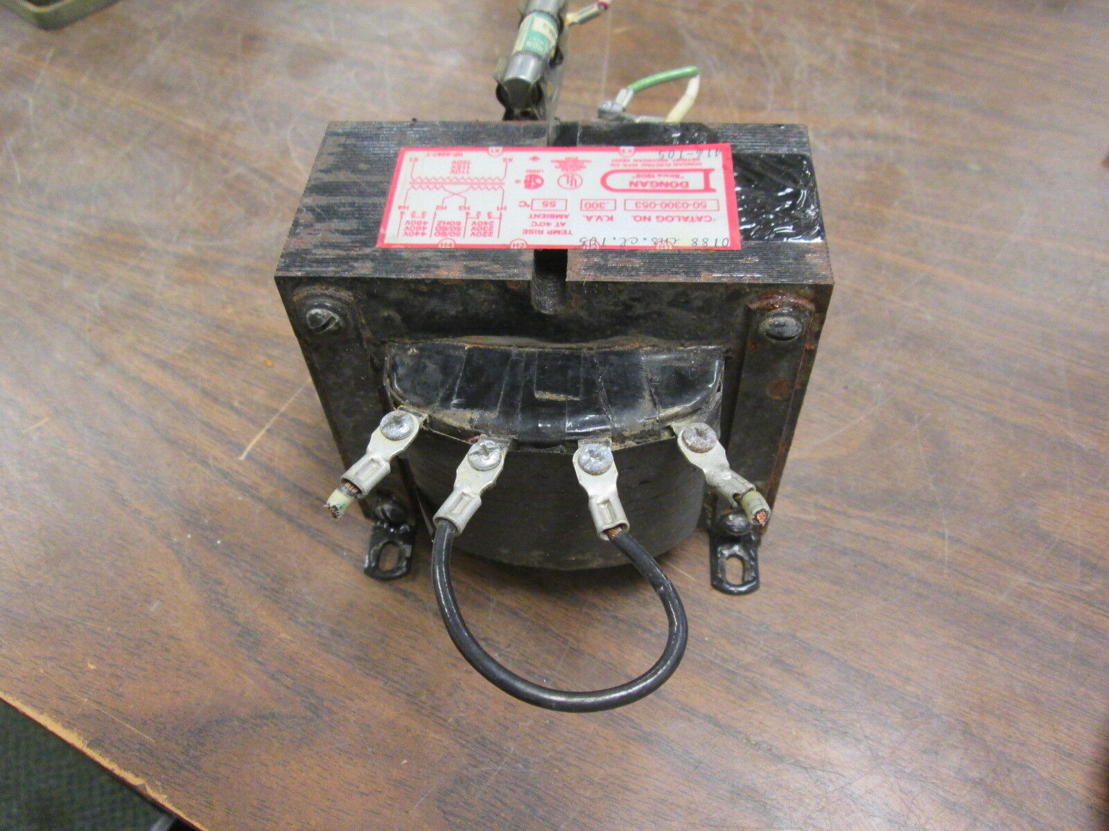 Dongan Control Transformer 50-0300-053 0.300KVA Pri: 240/480V Sec: 120V Used