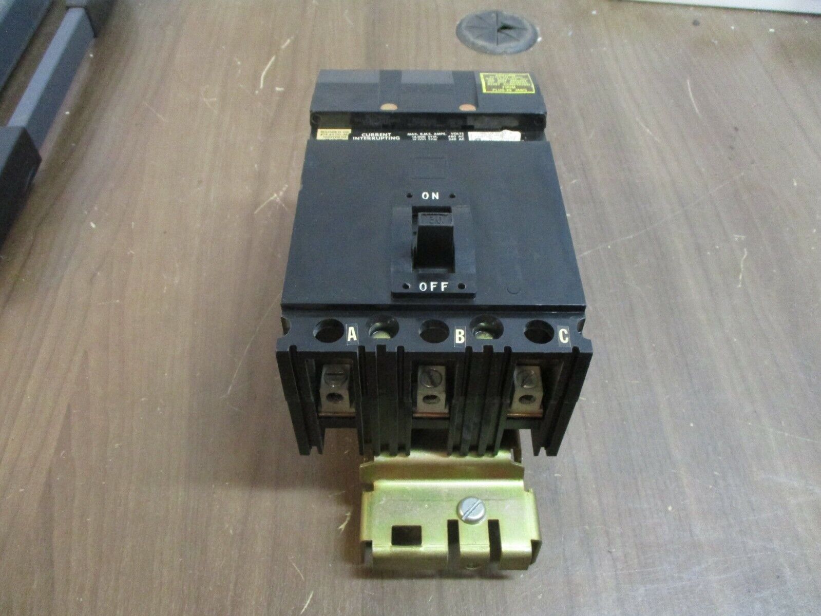 Square D I-Line Circuit Breaker FA-34030 30A 600V 3P Used