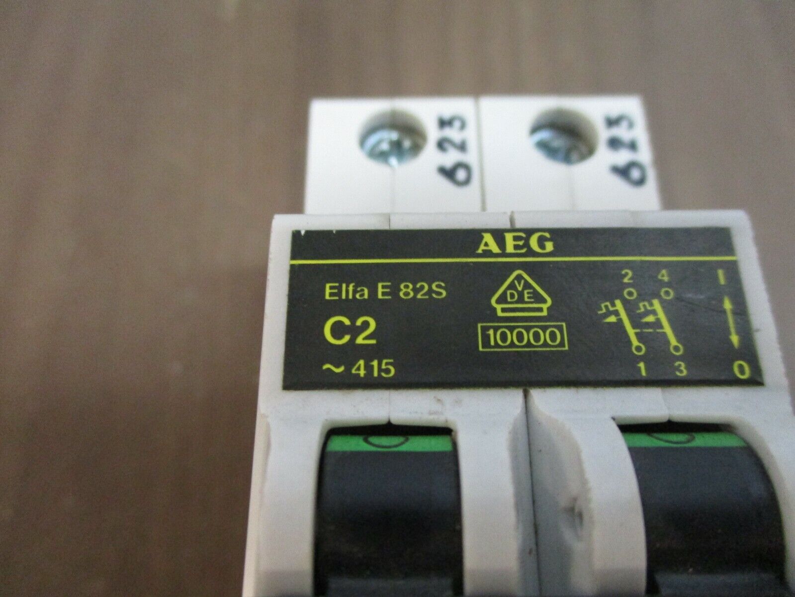 AEG Elfa Circuit Breaker E82S-C2 2A 415V 2P Used