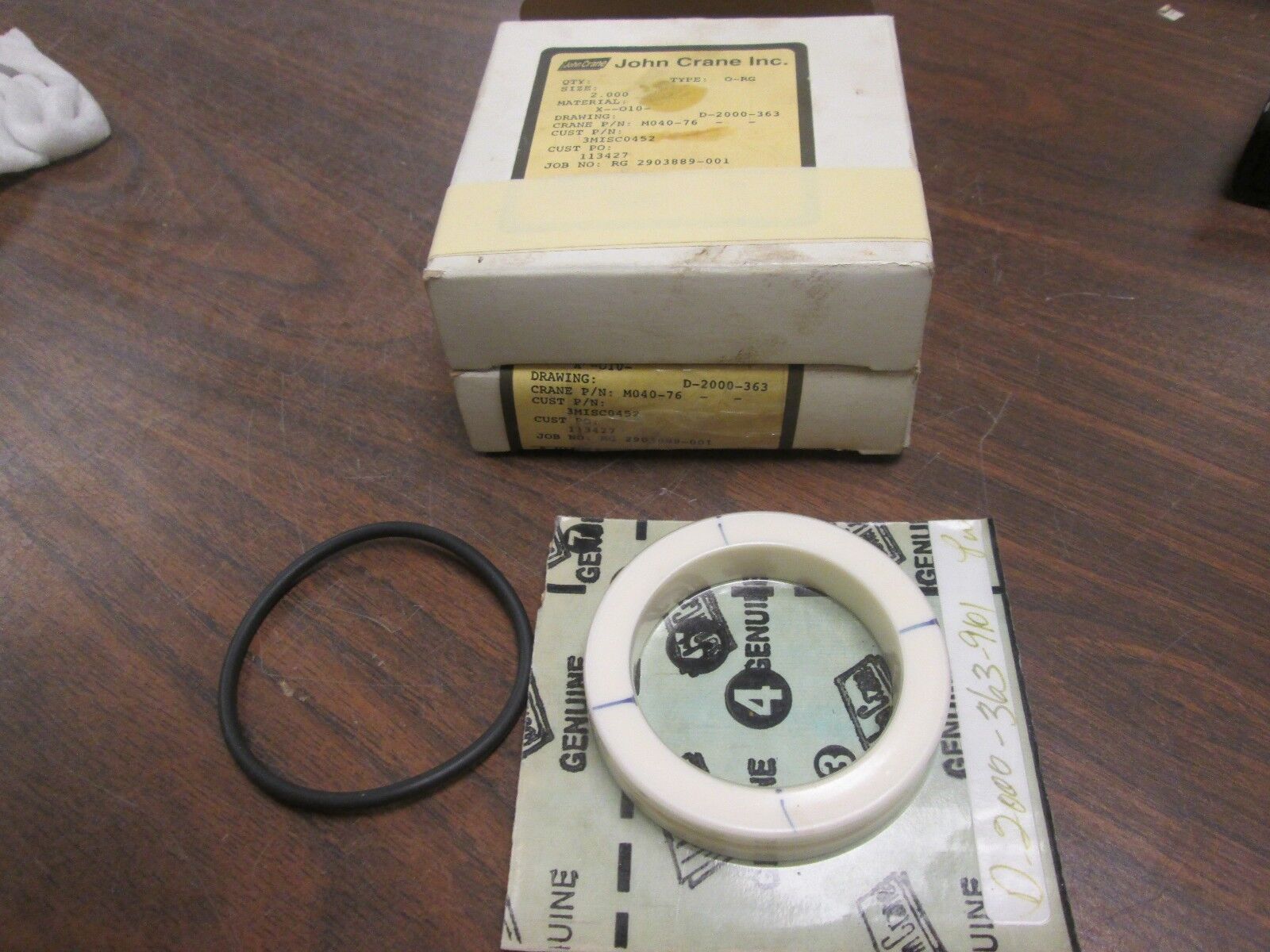 John Crane O-RG Pump Seal M040-76 Size: 2" *Lot of 2* New Surplus