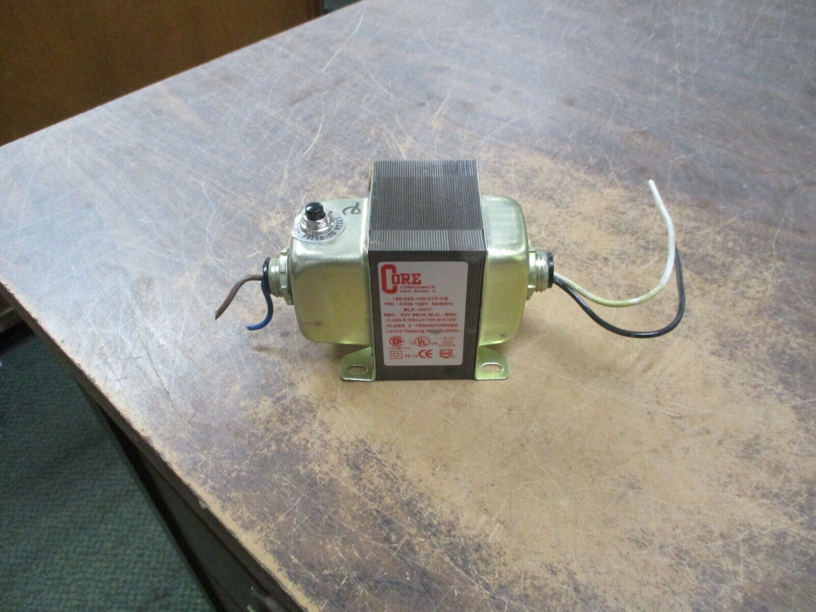 Core Components Transformer 120-024-100-2TF-CB Pri: 120V Sec: 24V 96VA 50/60Hz