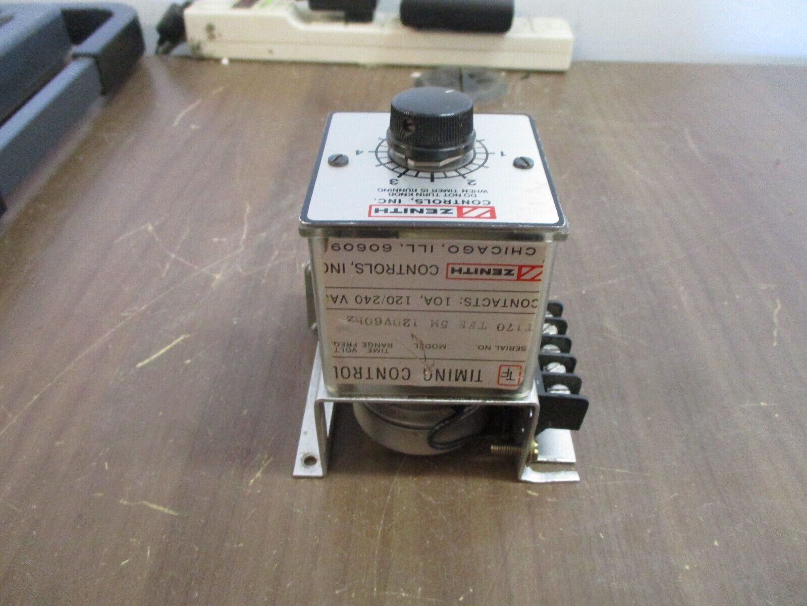 Zenith TF Timing Control TFE-5M Range: 0-5 Min 120V 60Hz Used