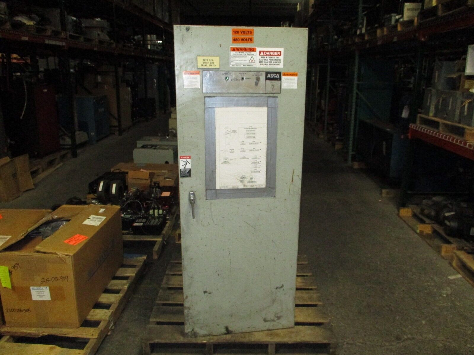 Asco 940 Automatic Transfer Switch E940380099C 800A 480Y/277V 60Hz 3Ph 4W Used