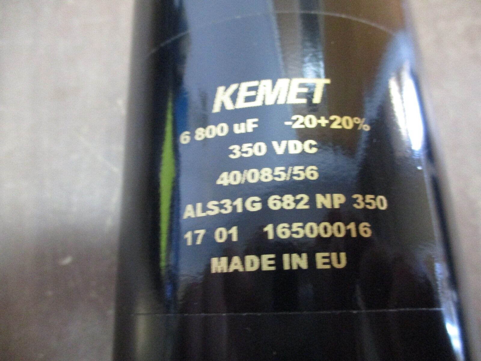 Kemet Capacitor ALS31G682NP35 6800uF 350VDC *No Terminal Screws* Used