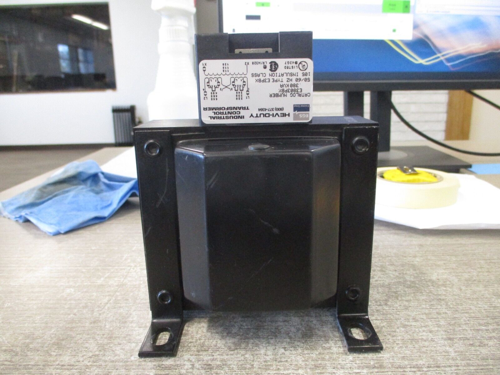 Hevi-Duty Control Transformer E3803PBX 0.380KVA Pri:240/480V Sec:120V 50/60Hz