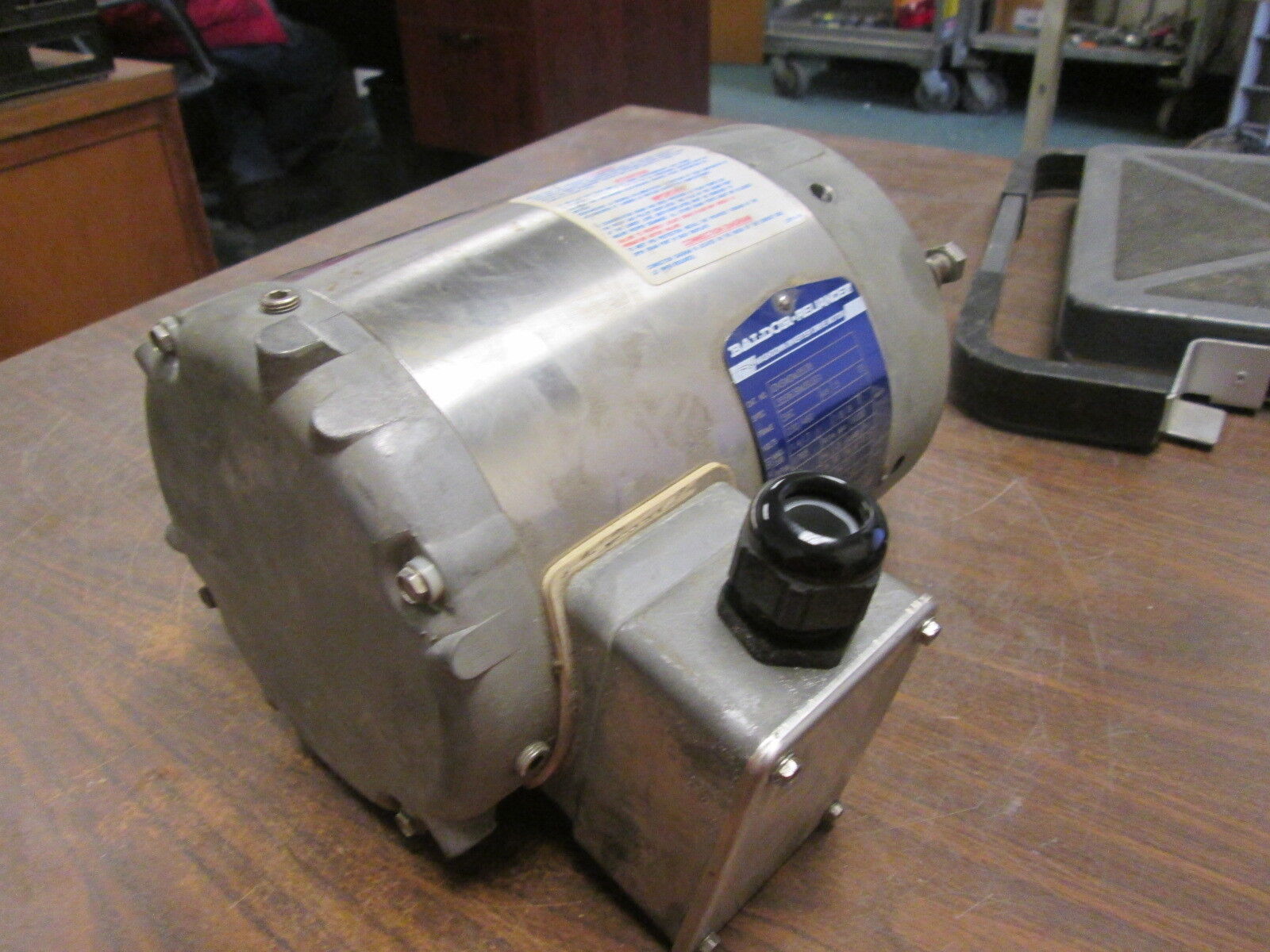 Baldor Stainless Steel Washdown Motor IDVSWDM3538 .5HP 1800RPM FR:56C 230/460V