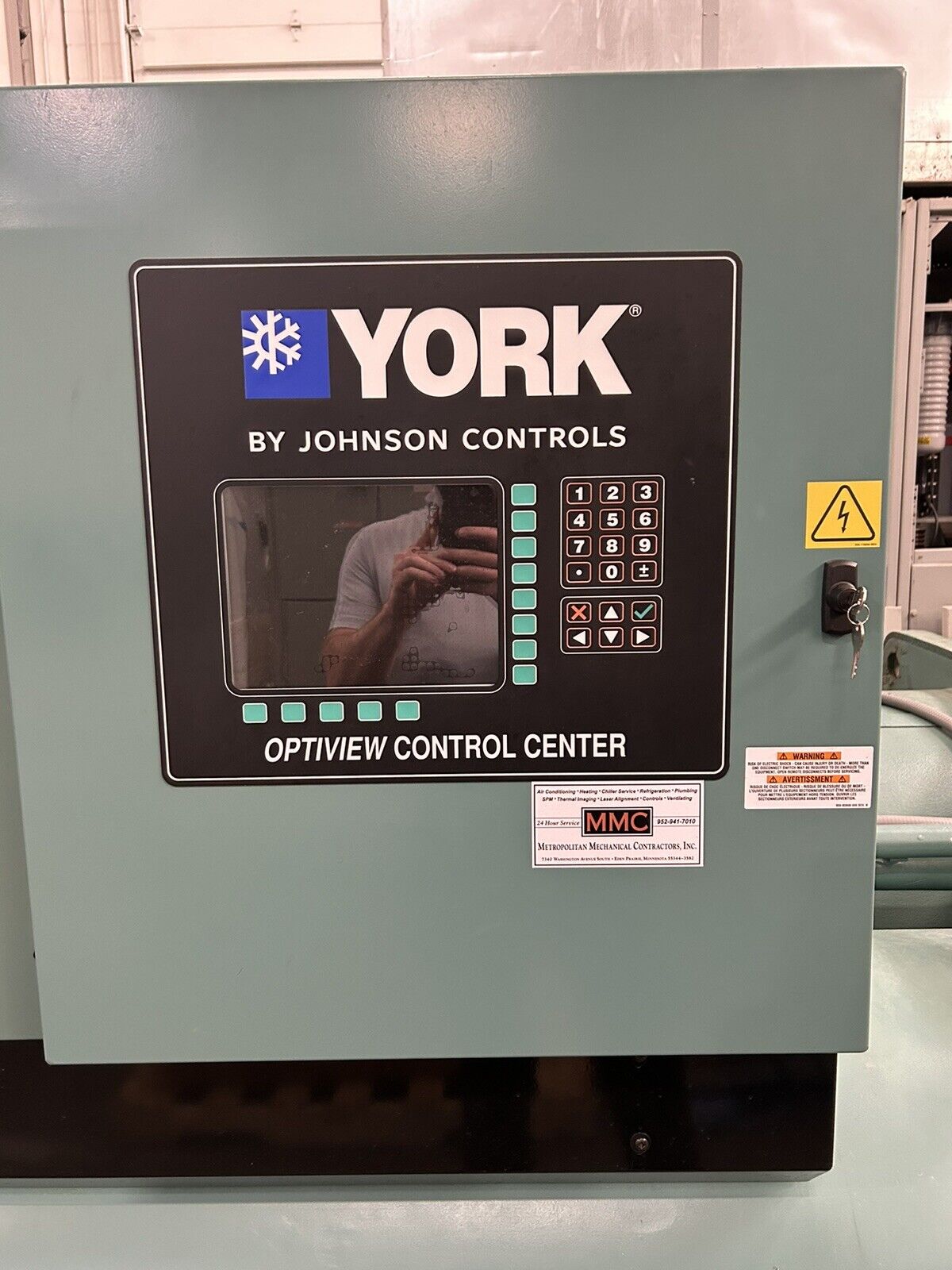 York YMC2 Water Cooled Chiller 450 Ton, 460V 16,747 Hours Used