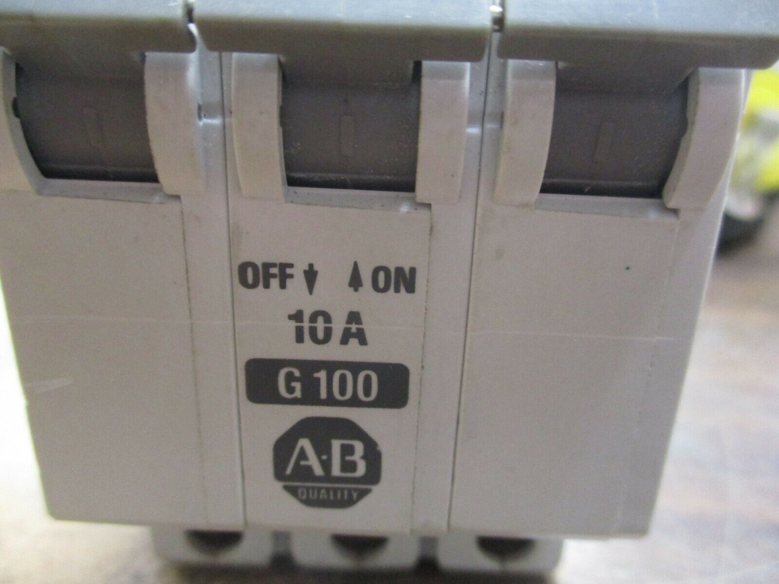 Allen-Bradley Circuit Breaker 1492-CB3-G100 10A, 3P, Used