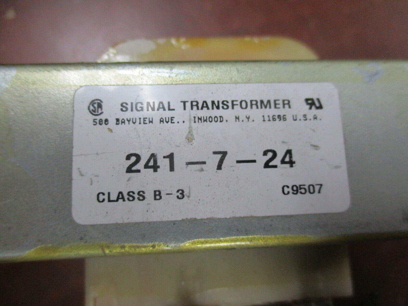 Signal Transformer Control Transformer 241-7-24 Class B-3 Used