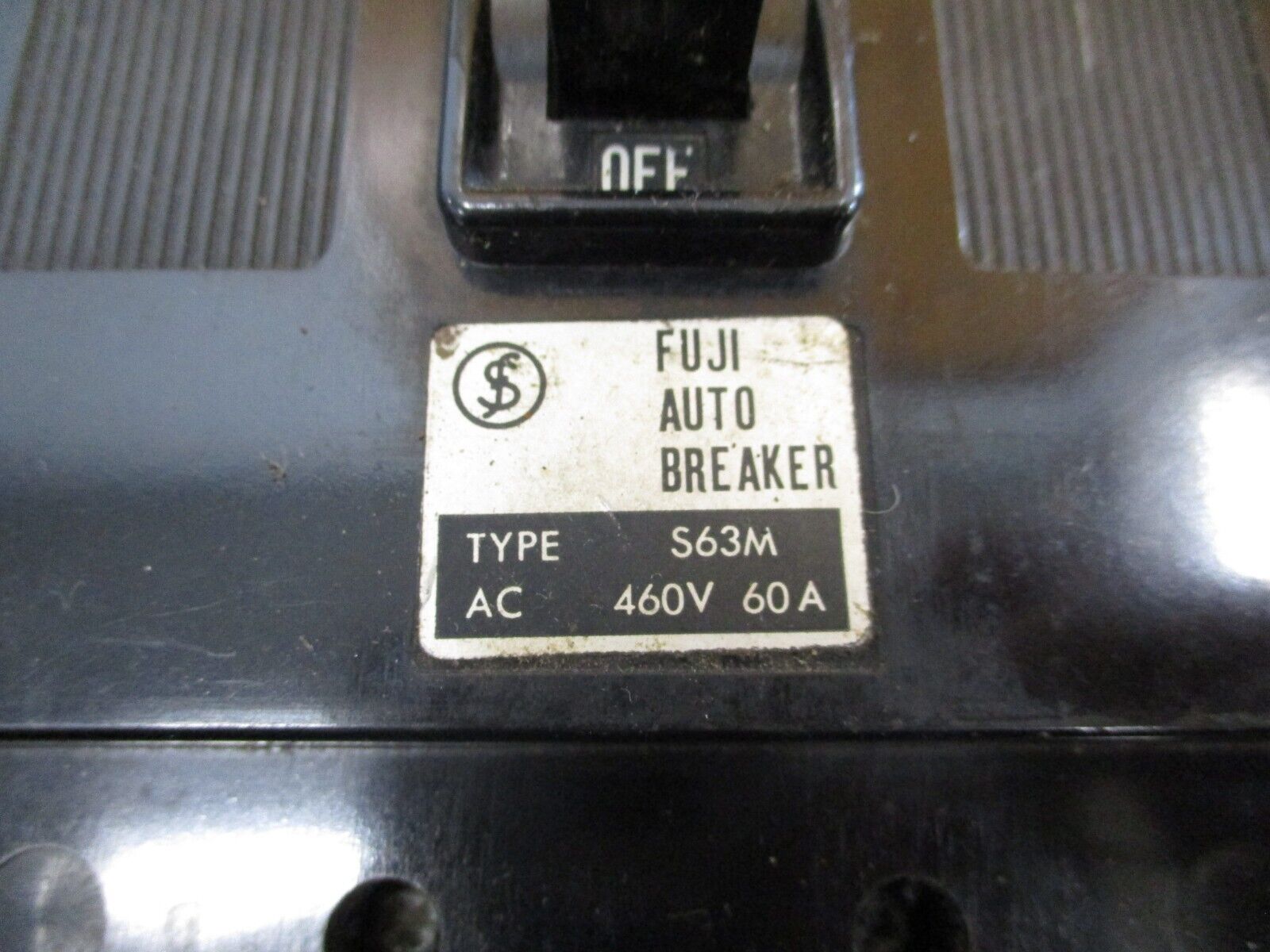 Fuji Auto Breaker S63M 60A 460V 3P Used