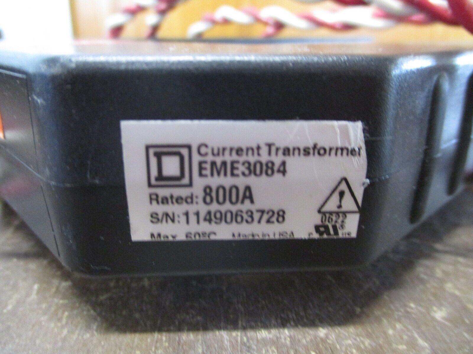 Square D Current Transformer EME3084 800A Used