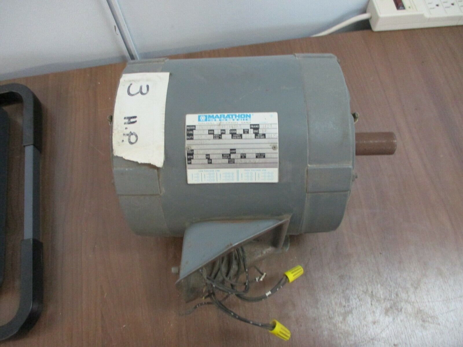 Marathon Electric AC Motor TVK182TTDR7026DFL 3HP 1800RPM 460V 9.4A 3Ph 60Hz Used