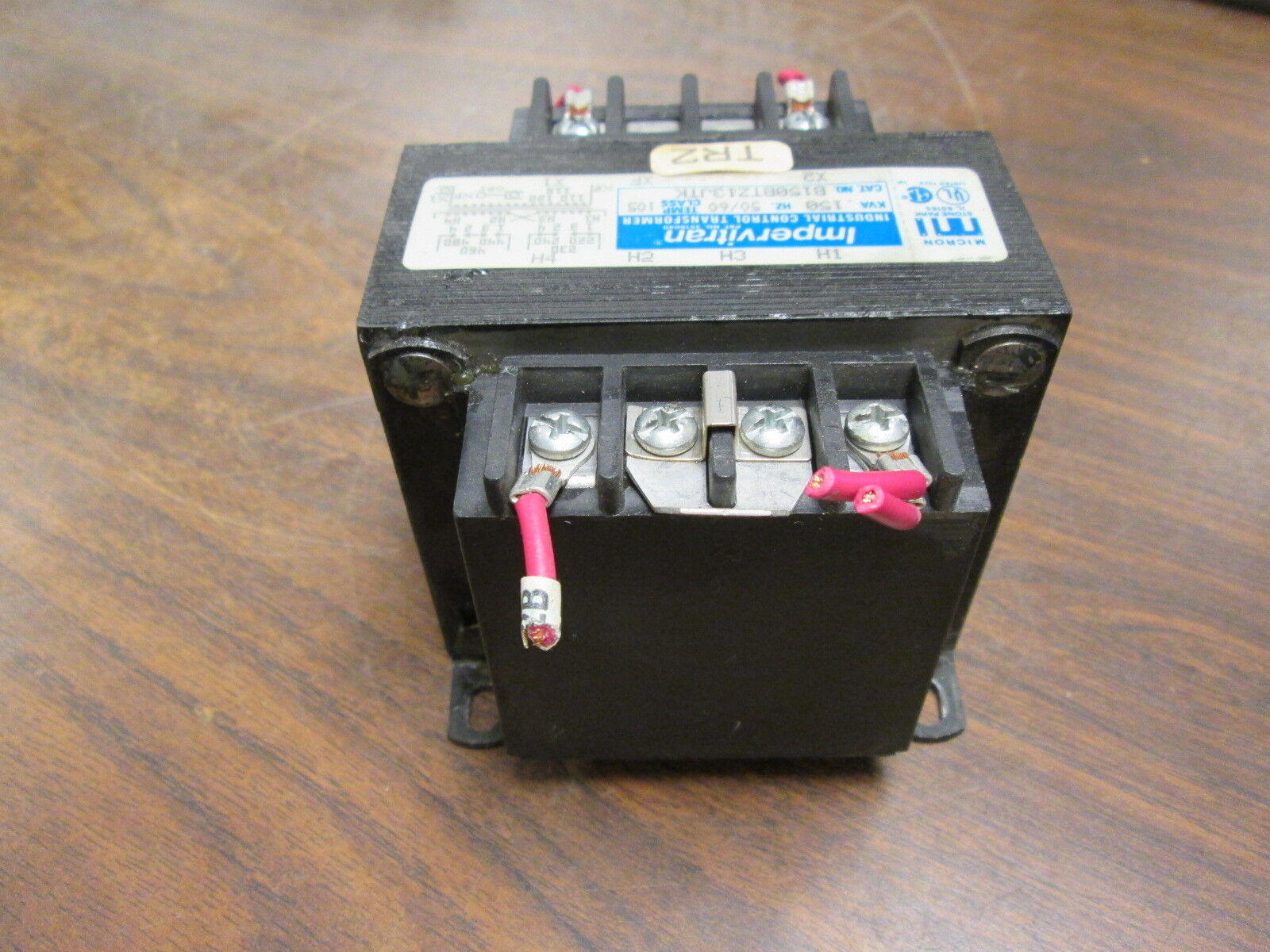 Micron Impervitron Control Transformer B150BTZ13JTK 0.150kVA Pri:240/480V Used