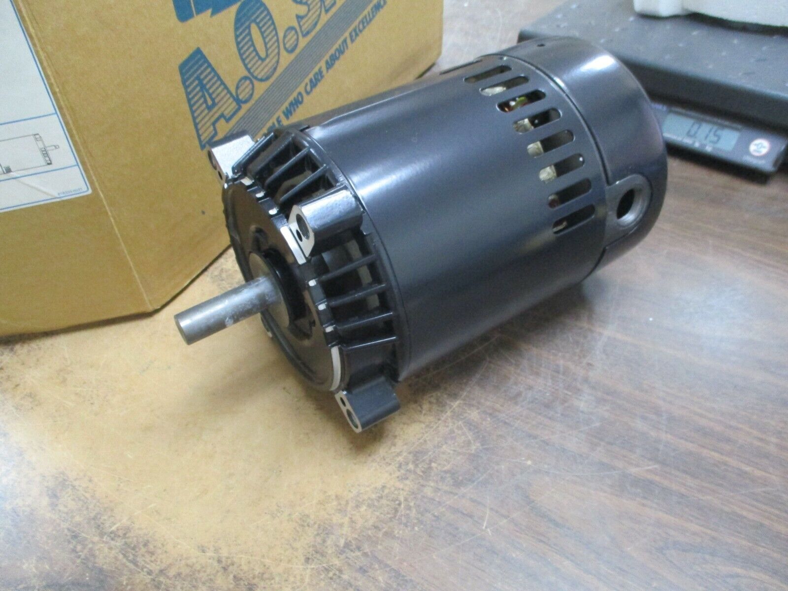 A.O.Smith AC Motor K1032 1/3HP 3500RPM FR: 56C 115/230V 8.6/4.3A 1Ph New Surplus