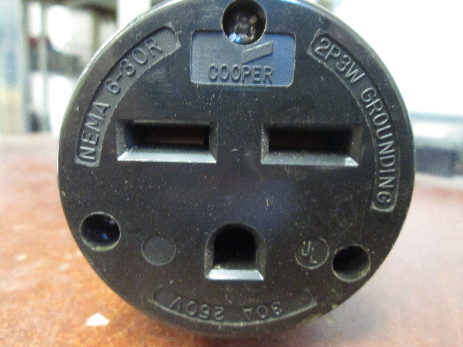 Cooper Receptacle 30A 250V 2P 3W Used