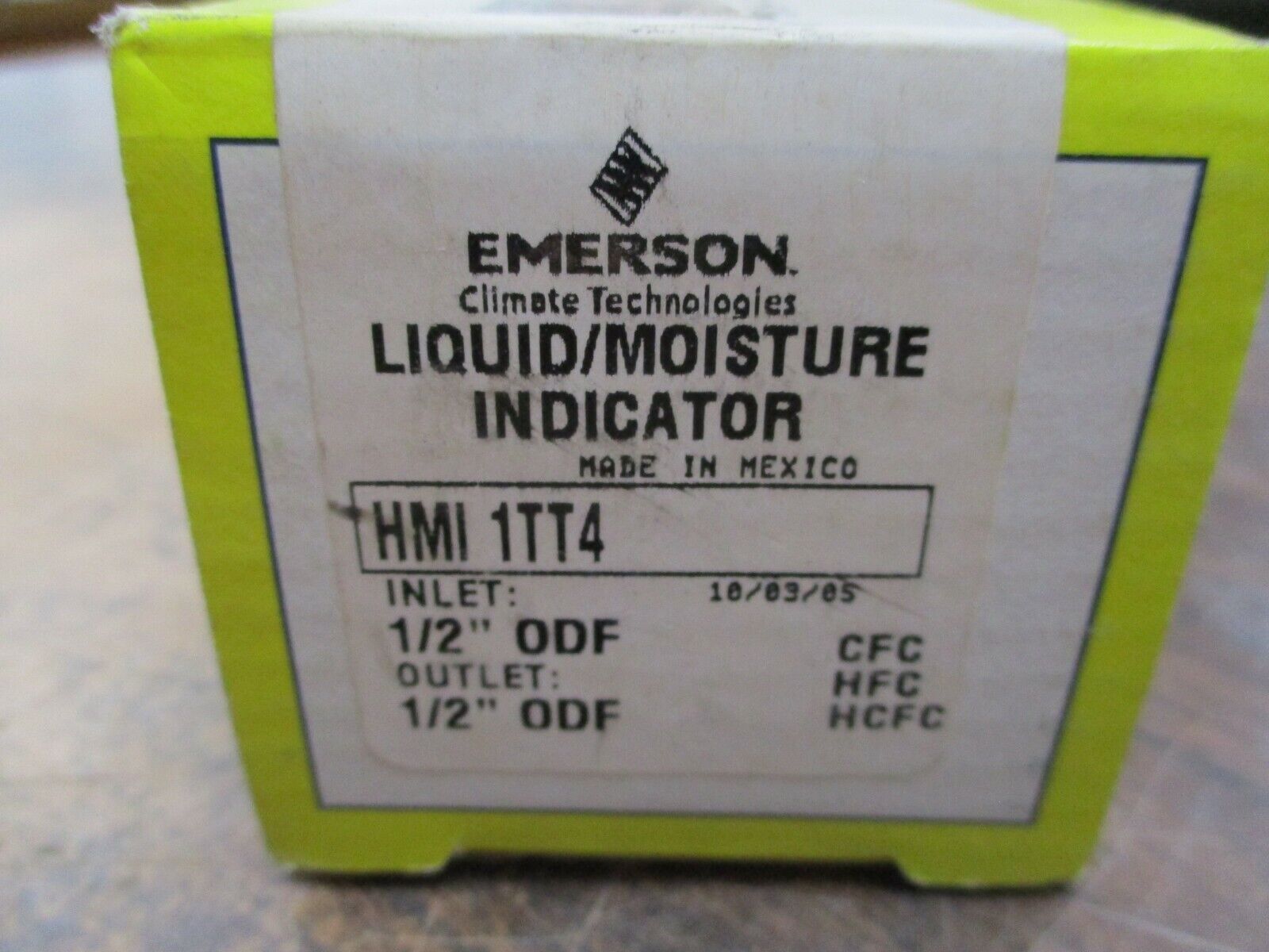 Emerson Liquid / Moisture Indicator HMI 1TT4 Inlet: 1/2" ODF Outlet: 1/2" ODF