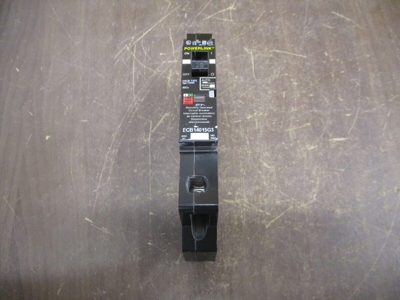 Square D Powerlink Circuit Breaker ECB14015G3 15A 277V 1P *No Screw* Used