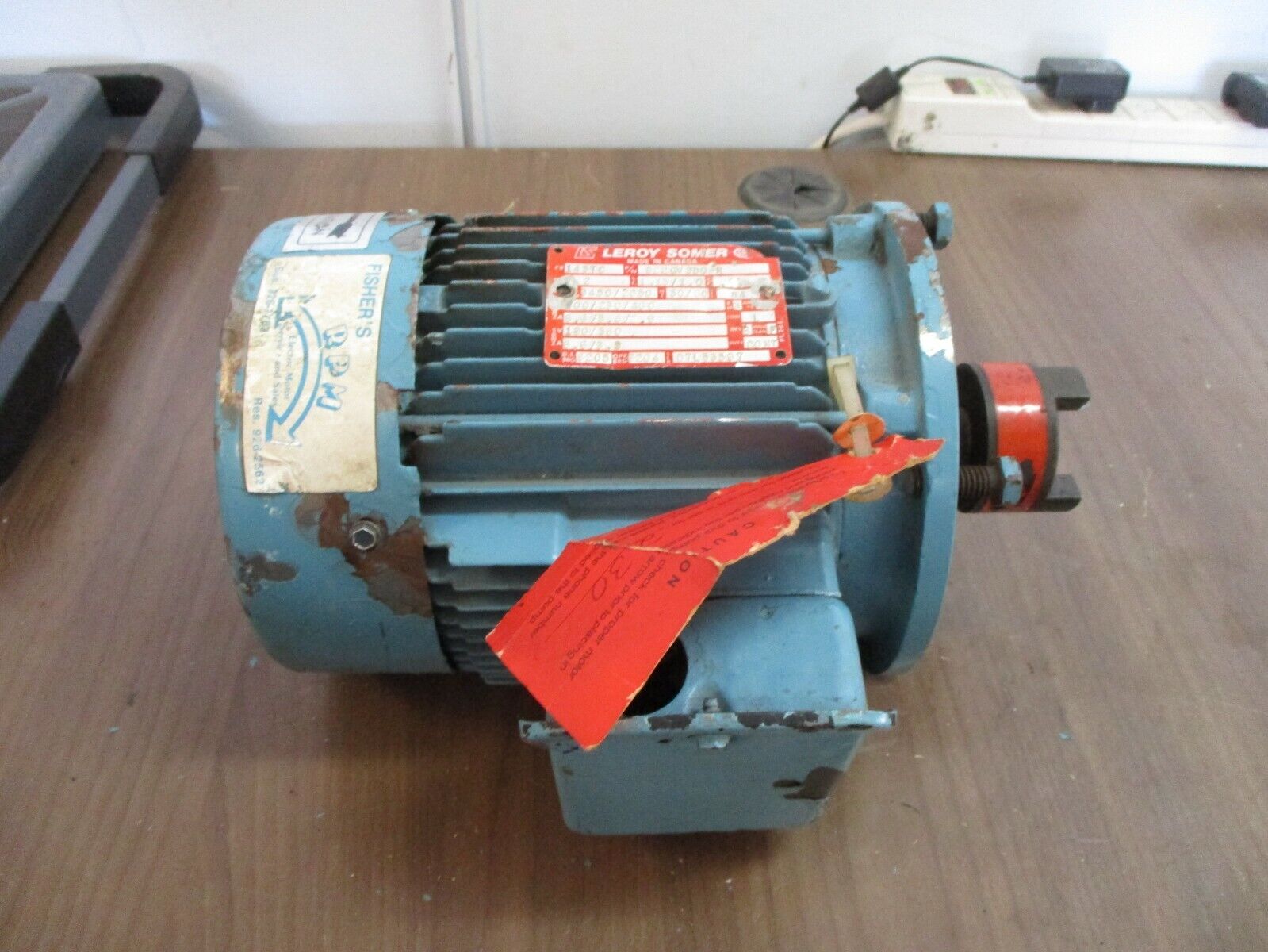 Leroy Somer Motor B22GVGV3DQ-R 2HP 3600RPM 200/230/460V 50/60Hz 3Ph Used