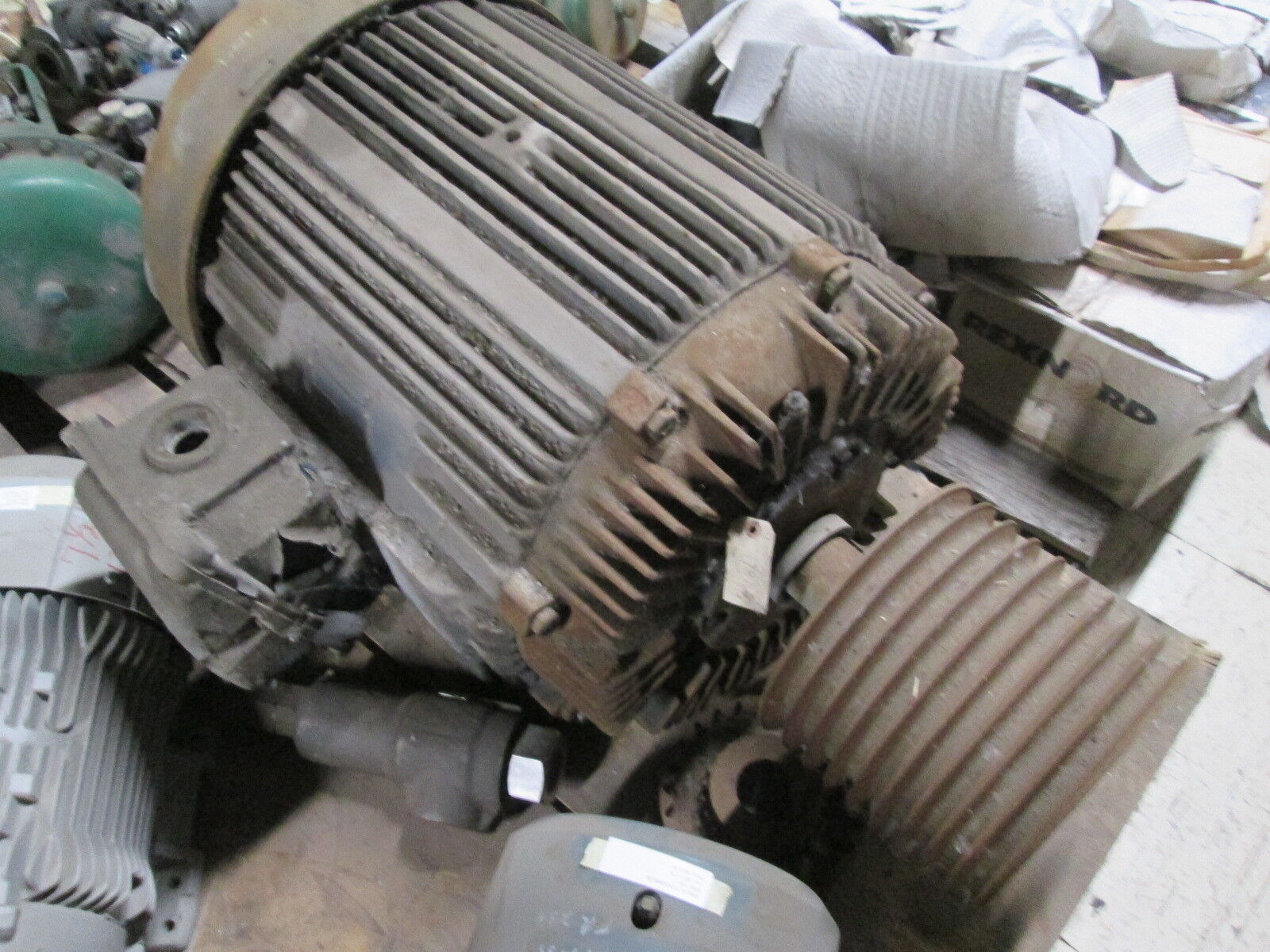 Allis-Chalmers AC Motor GZZ 60HP 1200RPM FR:444U 220/440V 144/72A Used