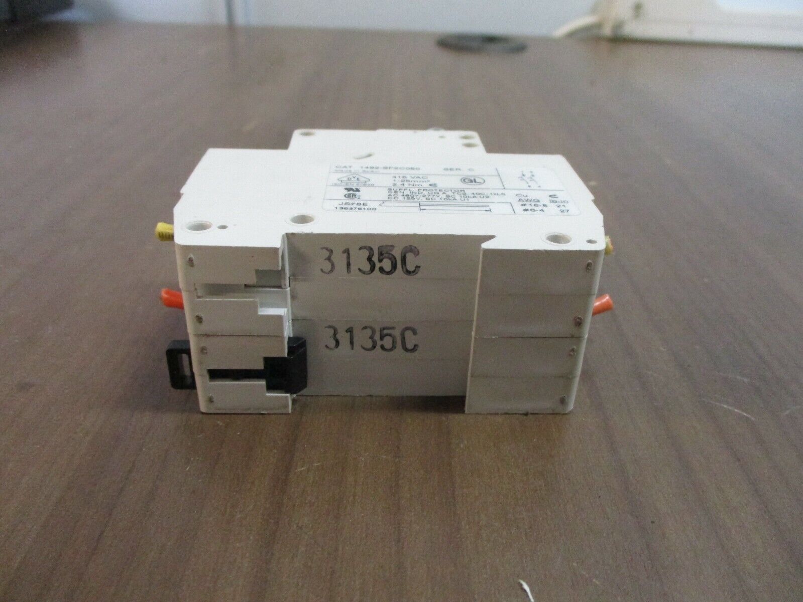 Allen-Bradley Circuit Breaker 1492-SP2C050 Ser. C 5A 480Y/277V 2P Used