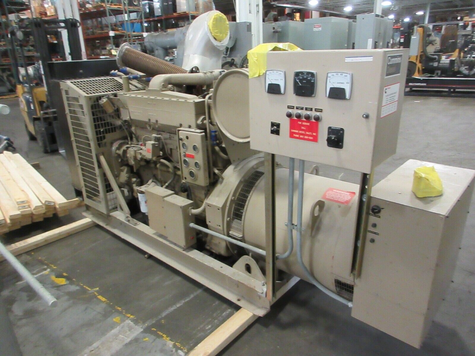 Cummins Diesel Generator 500FDR5054FF 260kW 480/277V 3Ph 391A 1800RPM Used