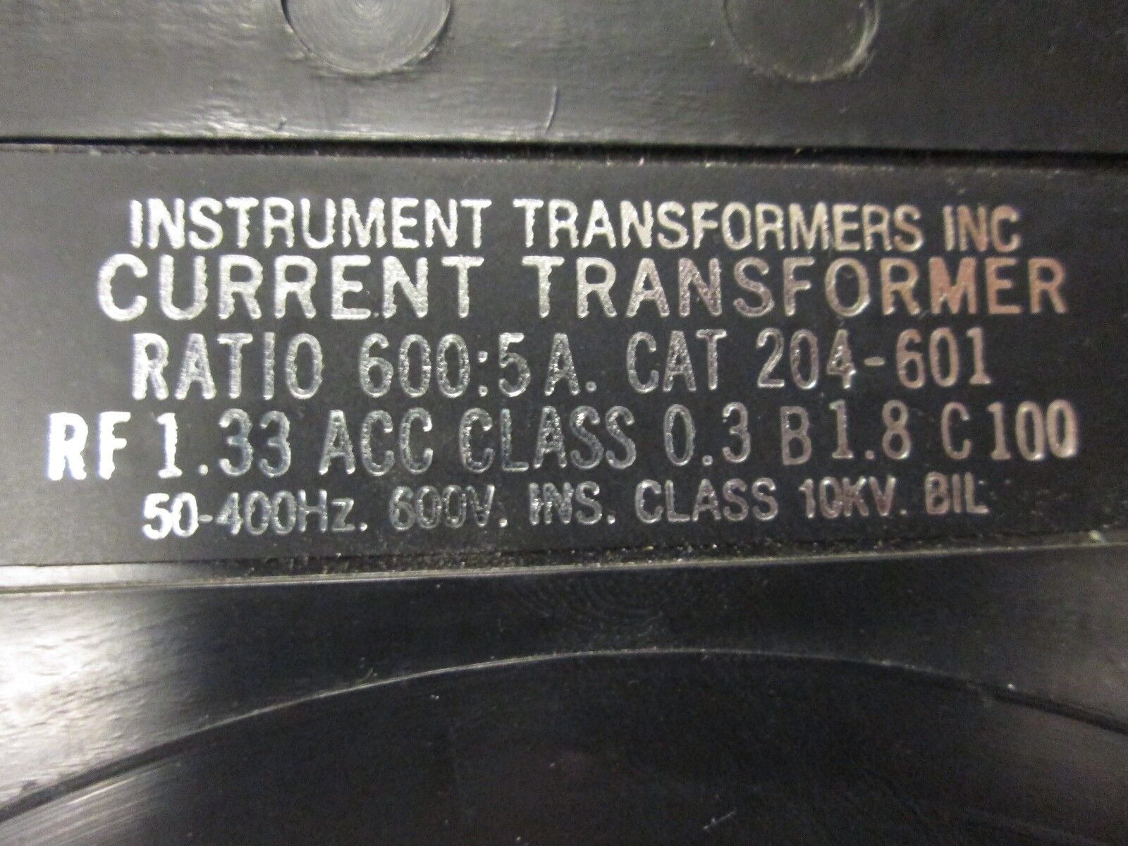 Instrument Transformers Current Transformer 204-601 600:5A Ratio 600V 50-400Hz