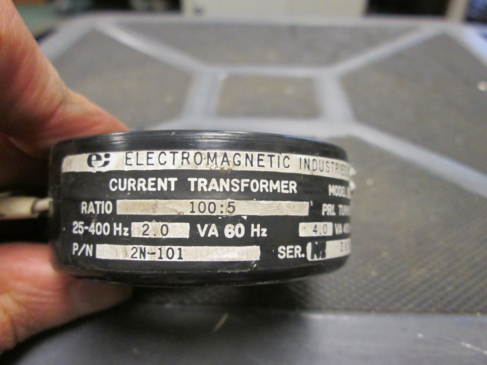 Electromagnetic Industries  Current Transformer  2N-101  Ratio 100:5A  4 VA Max